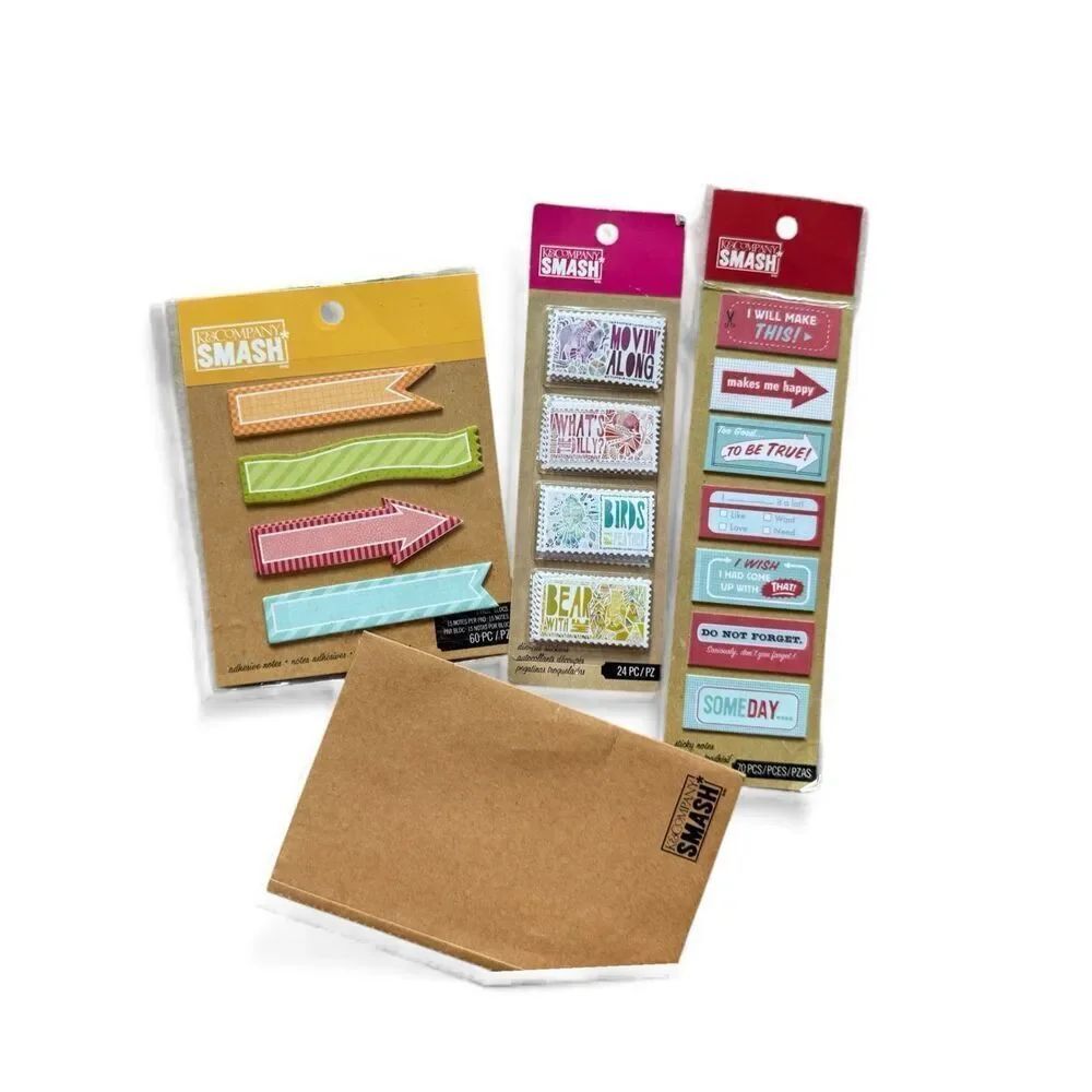 Brand New K&Company K & Company Smash Scrapbook Scrapbooking Sticky Notes